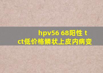 hpv56 68阳性 tct低价格鳞状上皮内病变